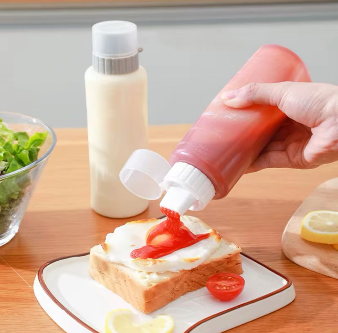 350ml 5 Holes Condiment Squeeze Bottle