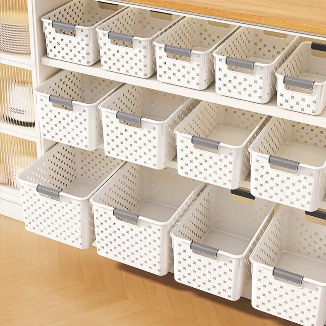 Extra large multipurpose pantry storage baskets/containers with handle