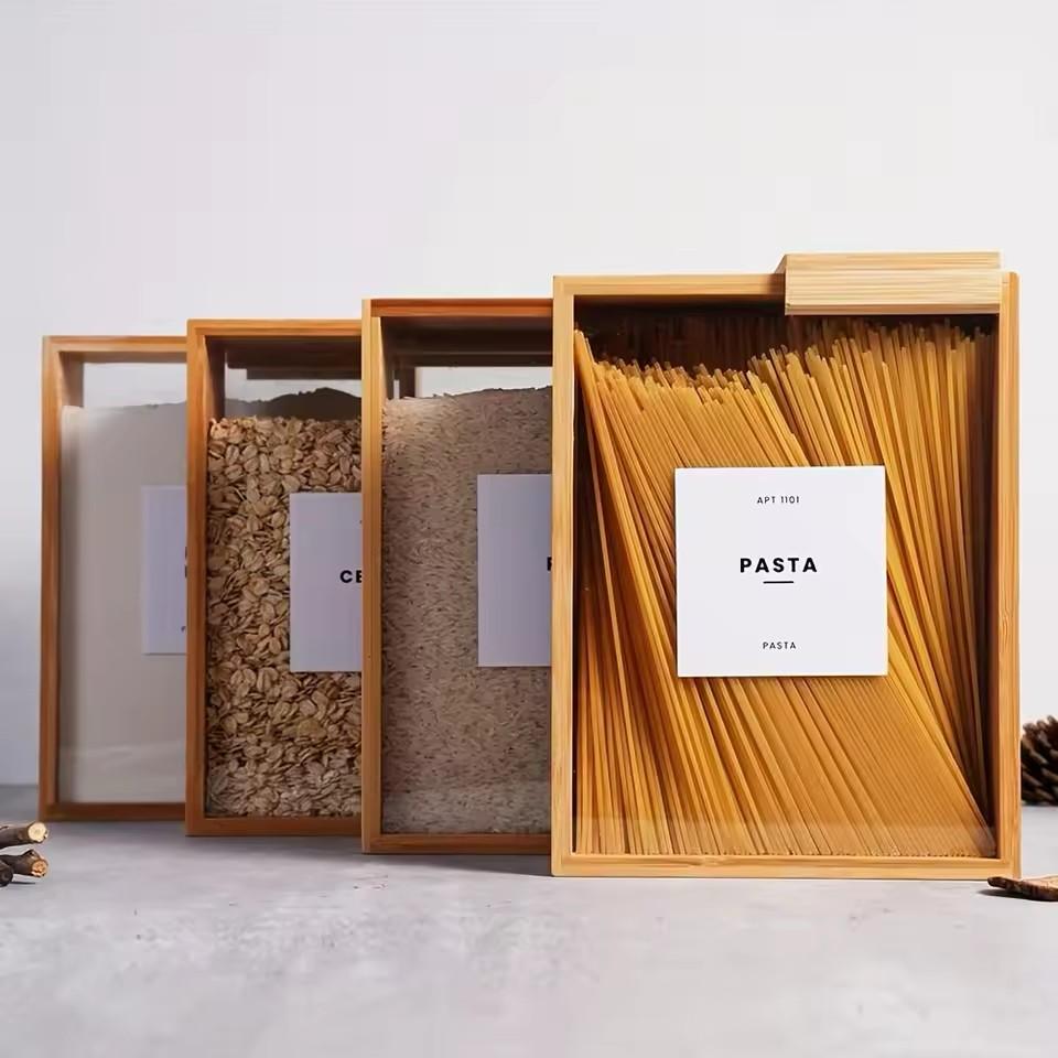 3Ltrs Bamboo Dry Food/Cereals Storage Container