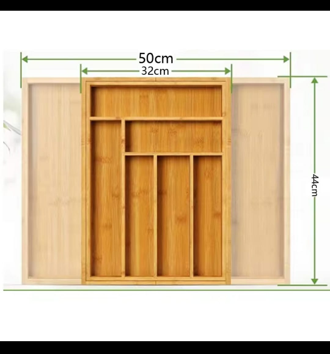 Multifunctional Bamboo Drawer Organizer