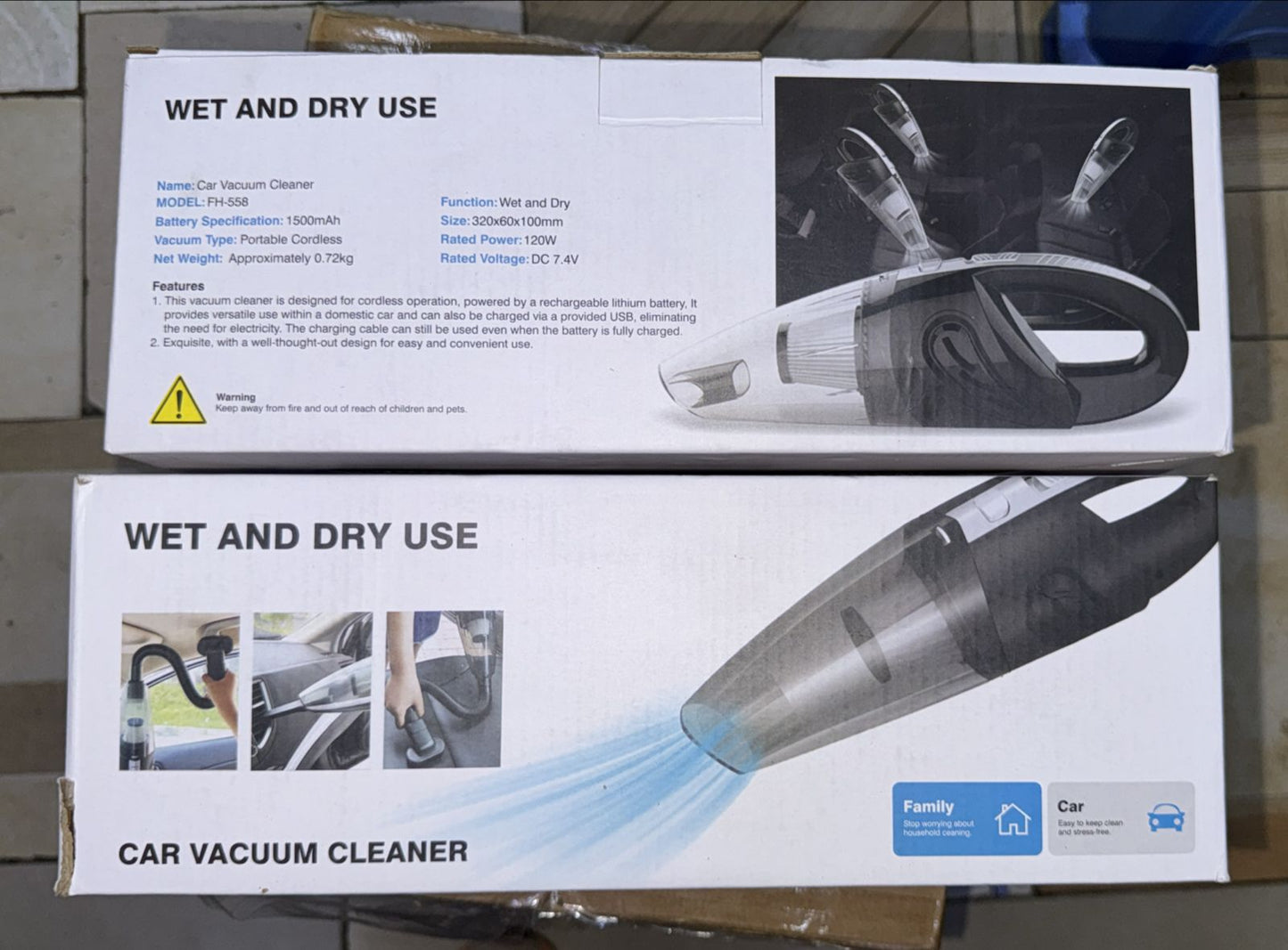 4 in 1 Portable Rechargeable Wireless Vacuum Cleaner