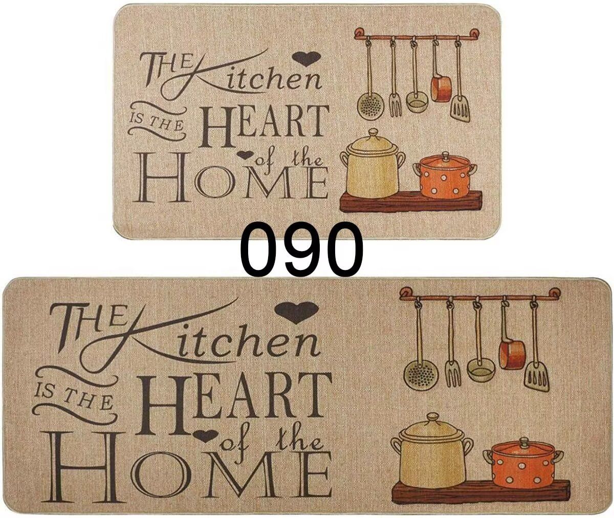 2pcs Set Non Slip Rubber Kitchen Mats