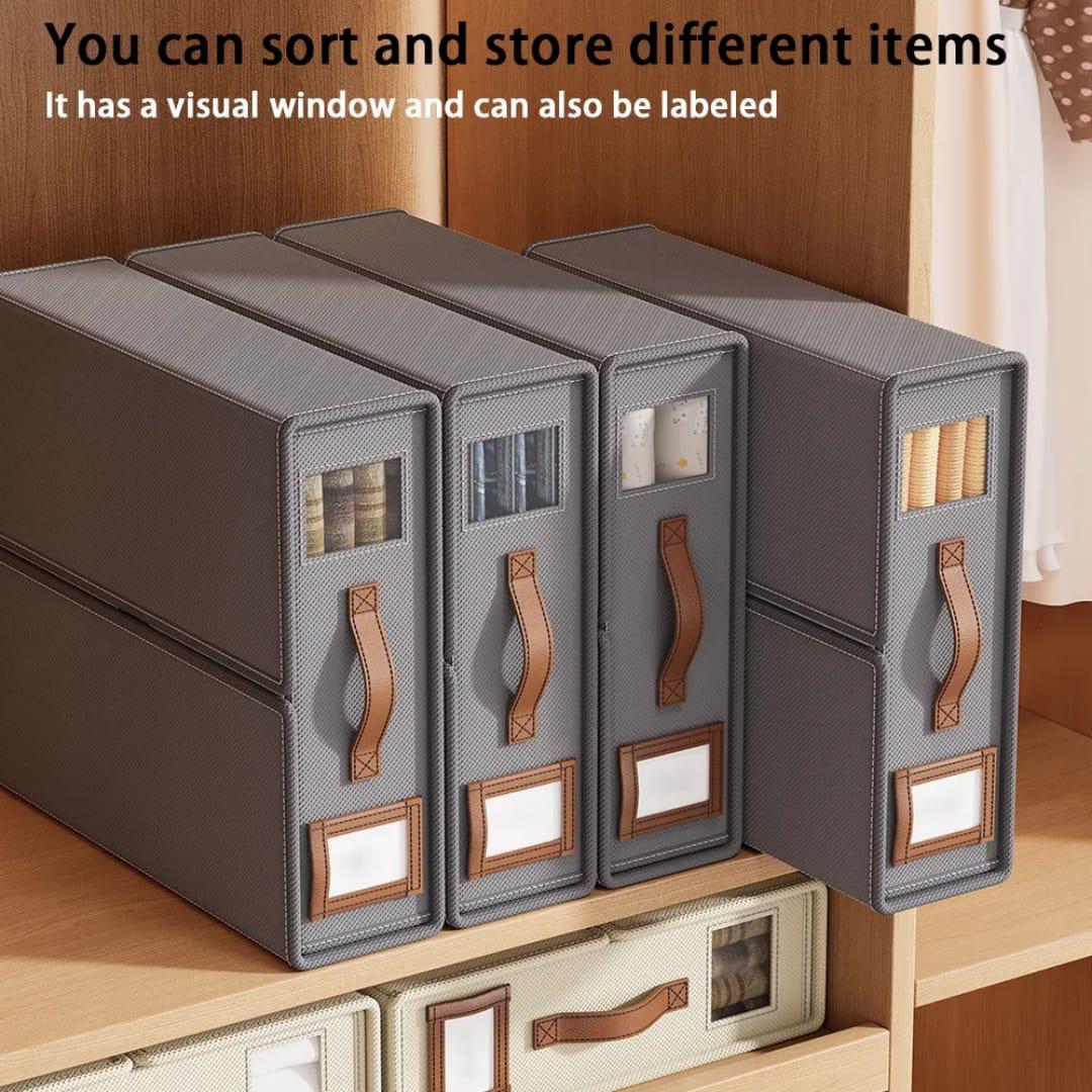 Stackable Fabric Closet Storage Organizer Box
