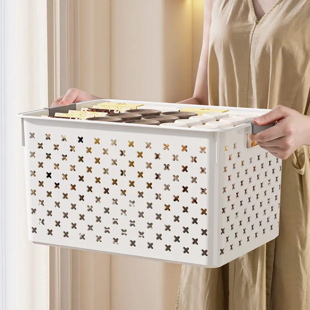 Extra large multipurpose pantry storage baskets/containers with handle