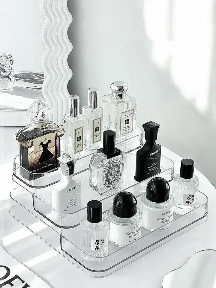 3 layer clear multipurpose display rack