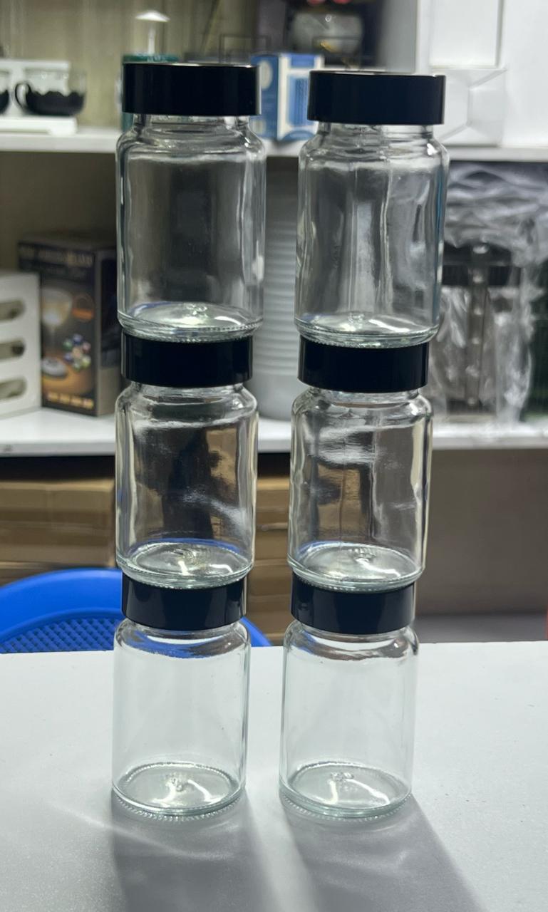 5pcs Set Gingershots Glass Bottles