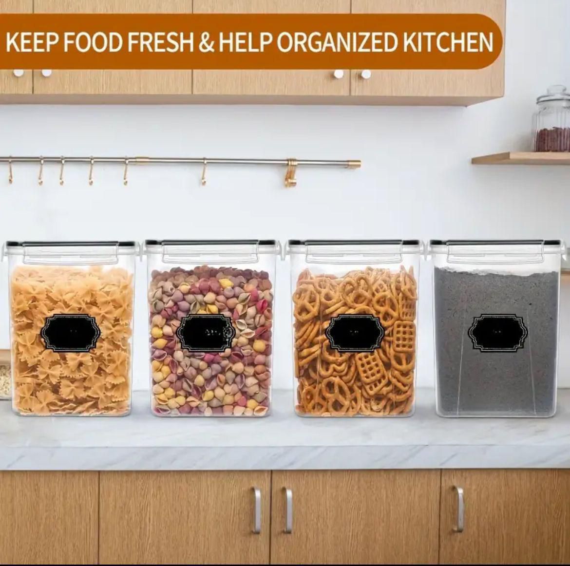 4pcs Set BPA-Free Airtight Food Storage Containers