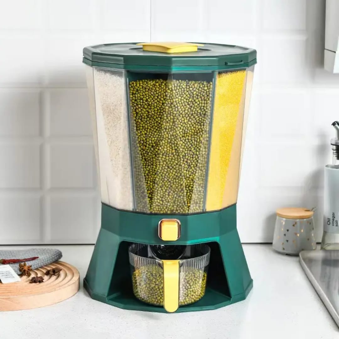 4 Point Partitioned Cereal Container