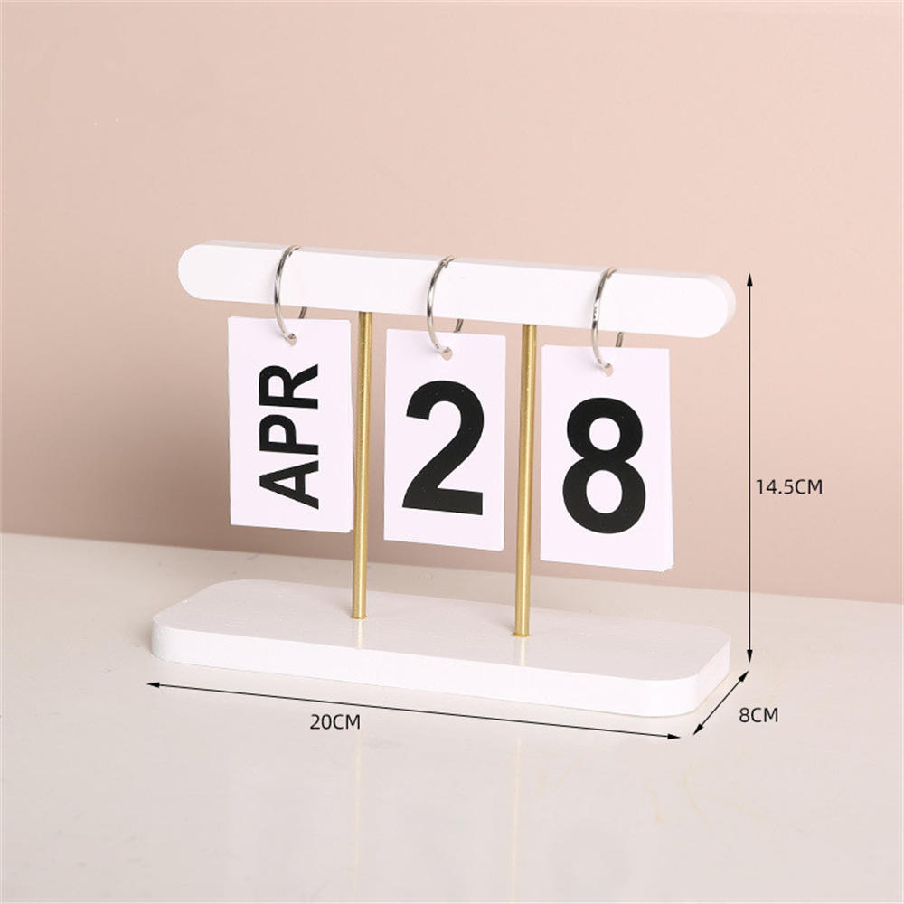 Modern Wooden Perpetual Calendar