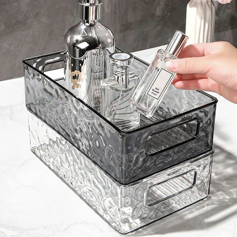 Stackable acrylic storage/make up organizers
