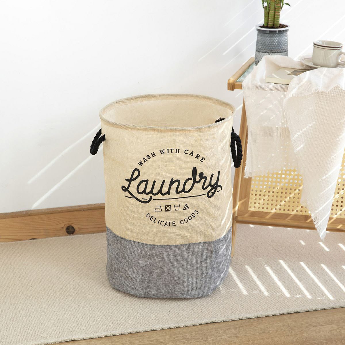Laundry multi-purpose basket with handles