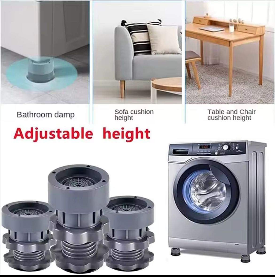 4pcs Set Heavy Duty Anti Vibration Pads
