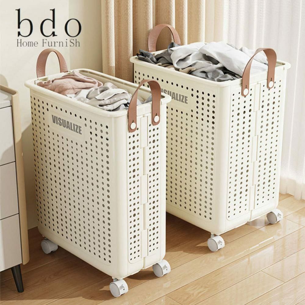Foldable Multipurpose Hamper Basket With Wheels