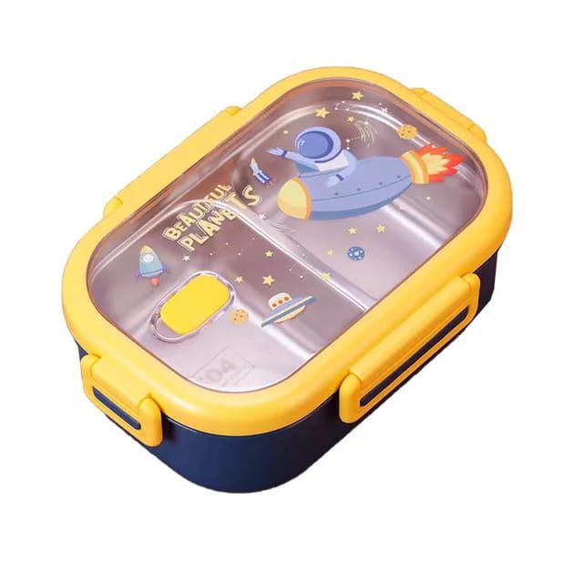 Bento lunch box with 2 compartment