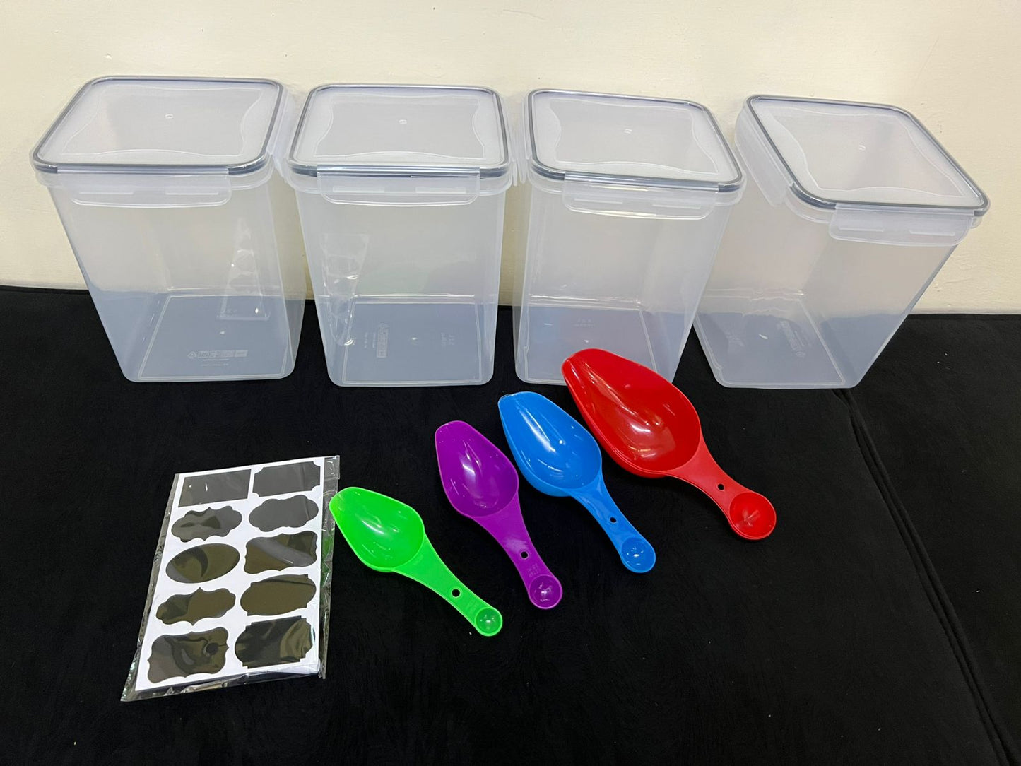4pcs Set BPA-Free Airtight Food Storage Containers