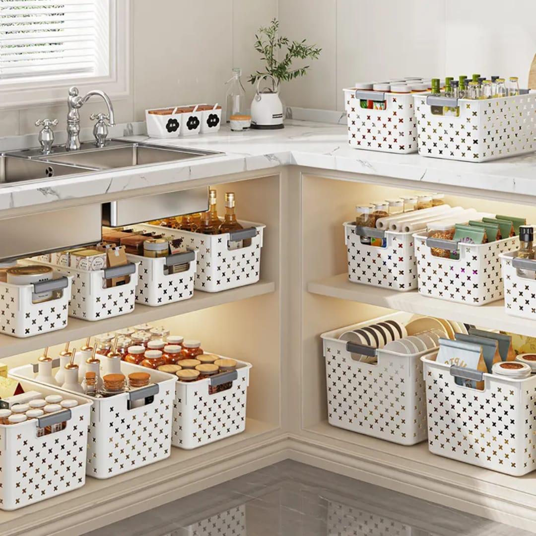 Extra Large multipurpose pantry storage baskets/containers with handle