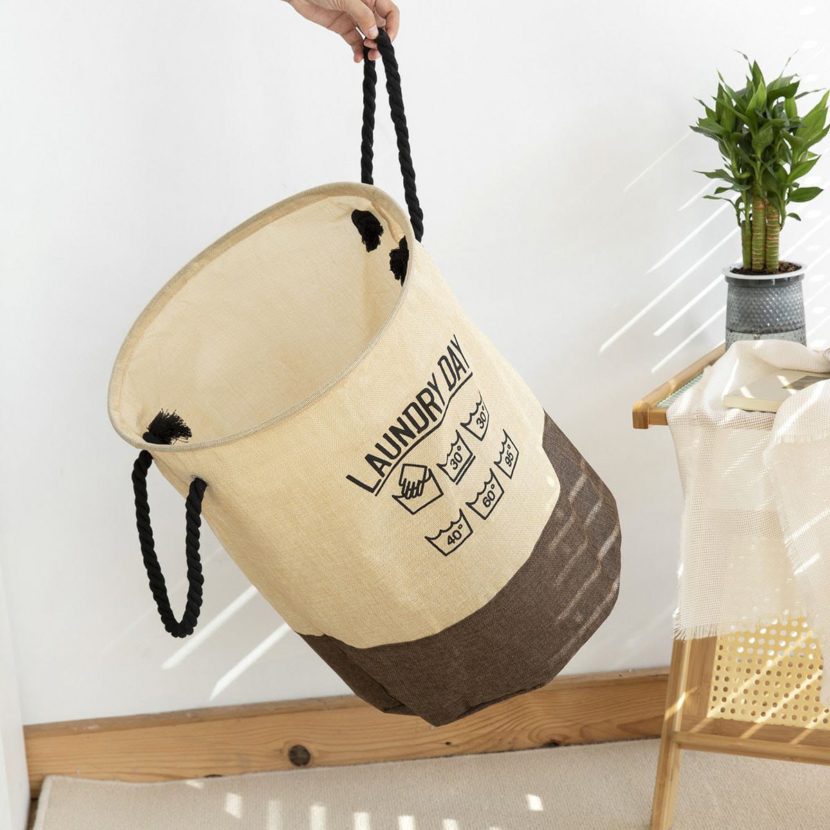 Laundry multi-purpose basket with handles