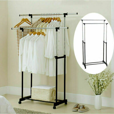 Multi-functional clothes rack with wheels