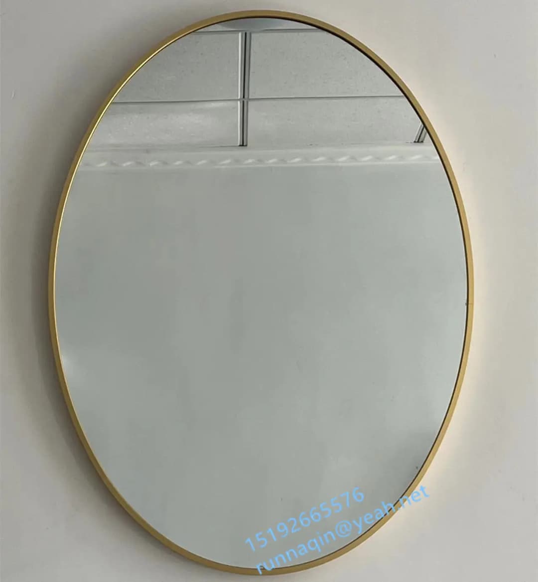 Unbreakable Decorative Oval Wall Mirror