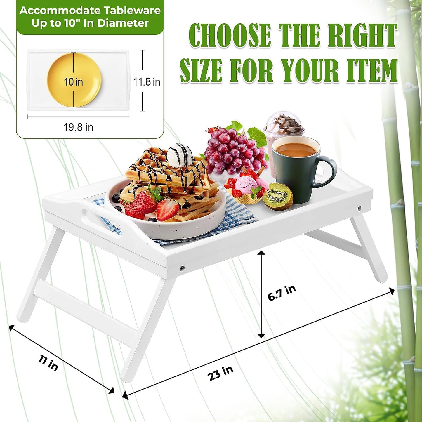 Foldable Bamboo Tray