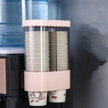 Twin strip disposable cups holder