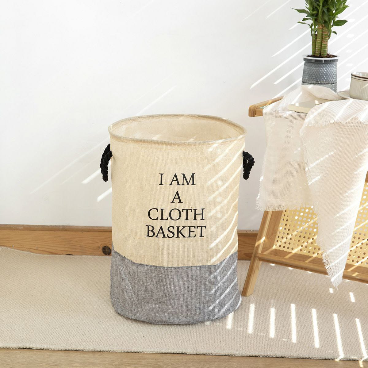 Laundry multi-purpose basket with handles