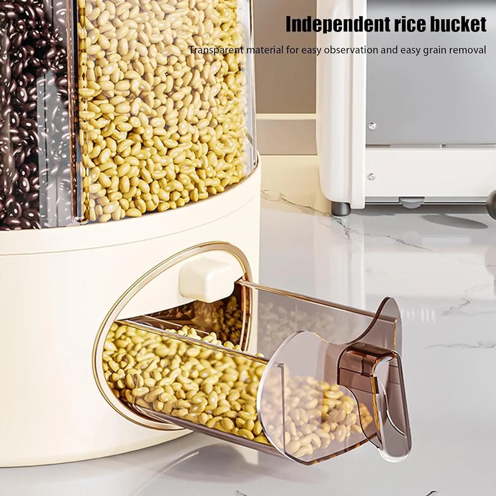 6 compartment cereal dispenser