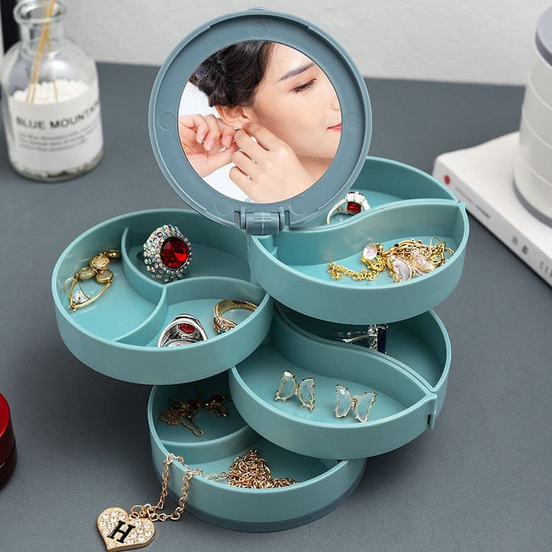 4 layer rotating accessories storage box