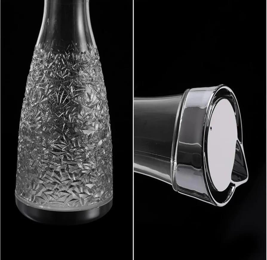 Embossed acrylic pitcher jar