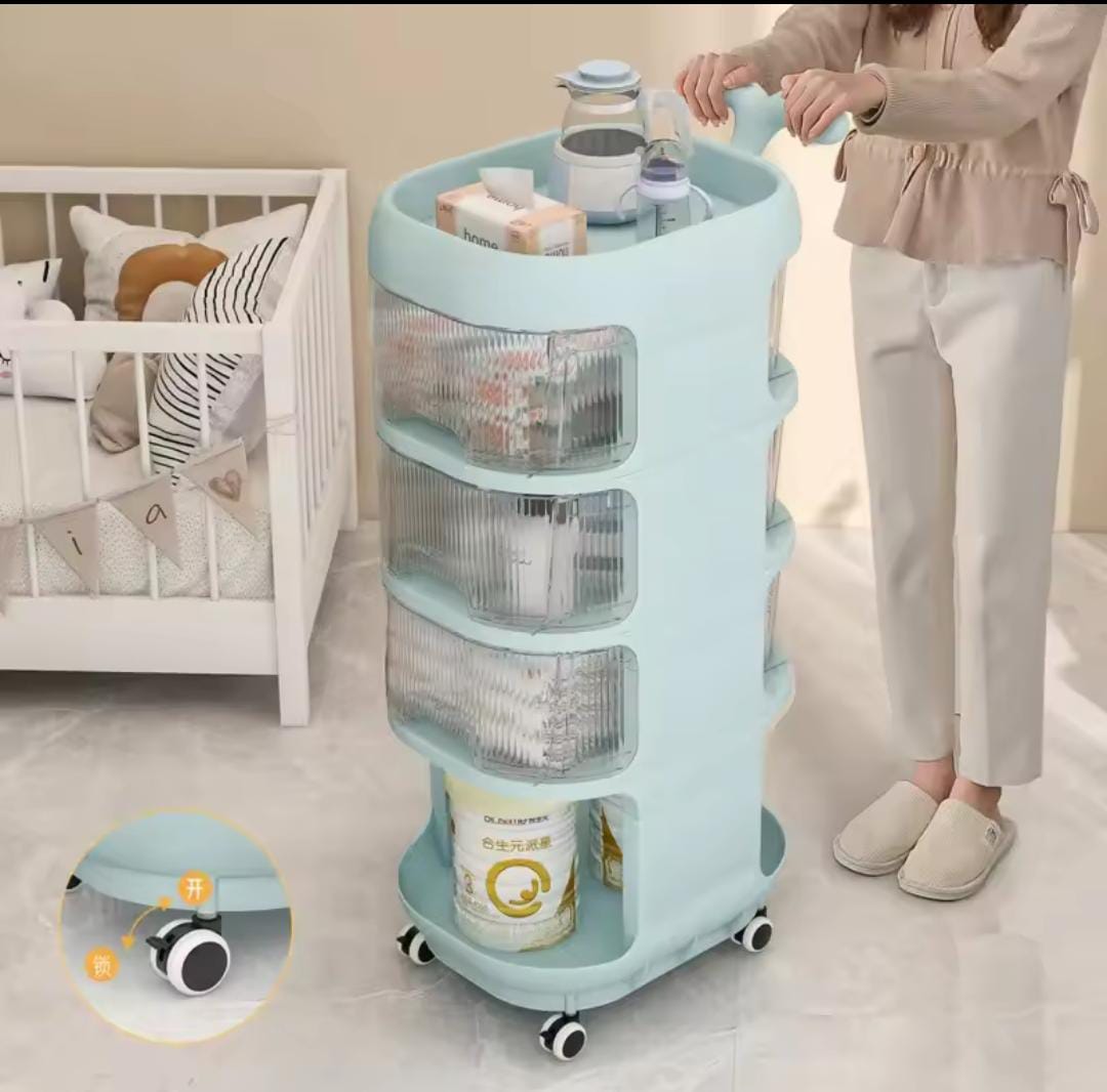 4 tier organizer trolley with wheels
