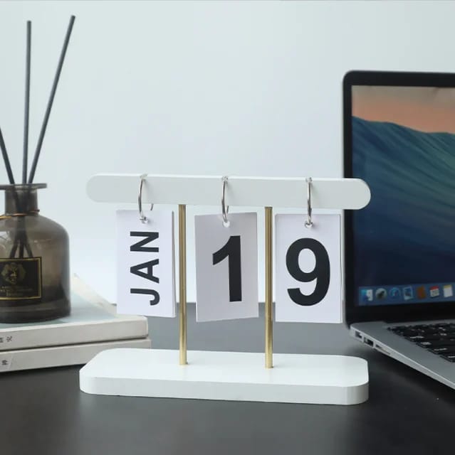 Modern Wooden Perpetual Calendar