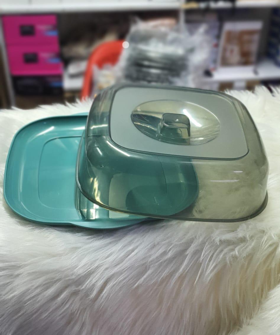 Square Acrylic Clear Food cover with Base Dish