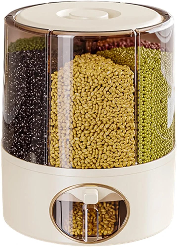 6 compartment cereal dispenser