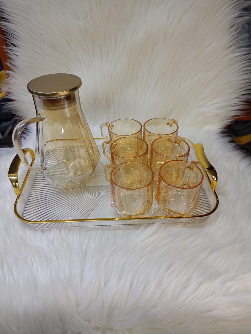 7pcs Borosilicate glass jar set