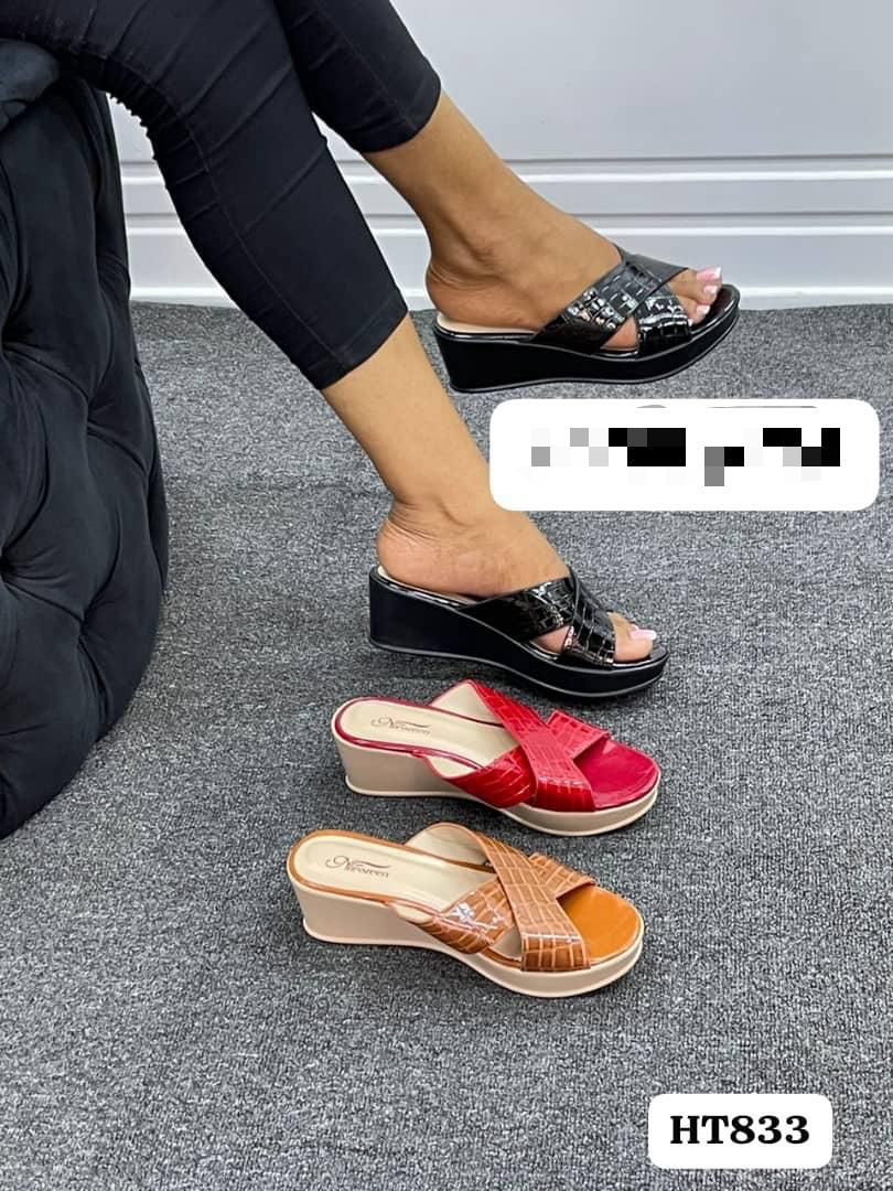 Open wedge shoes