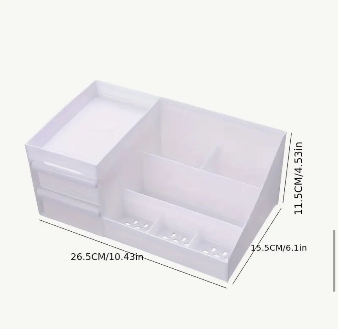 Cosmetic Storage Box with Drawers