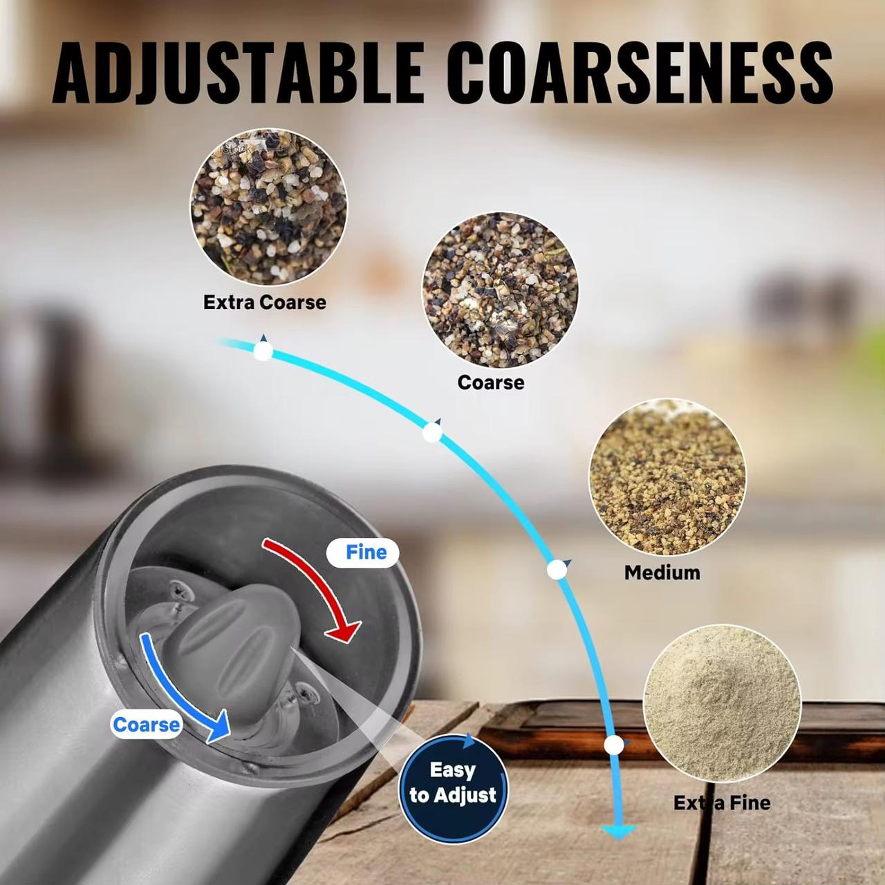 Rechargeable Electric Salt/Pepper Grinder