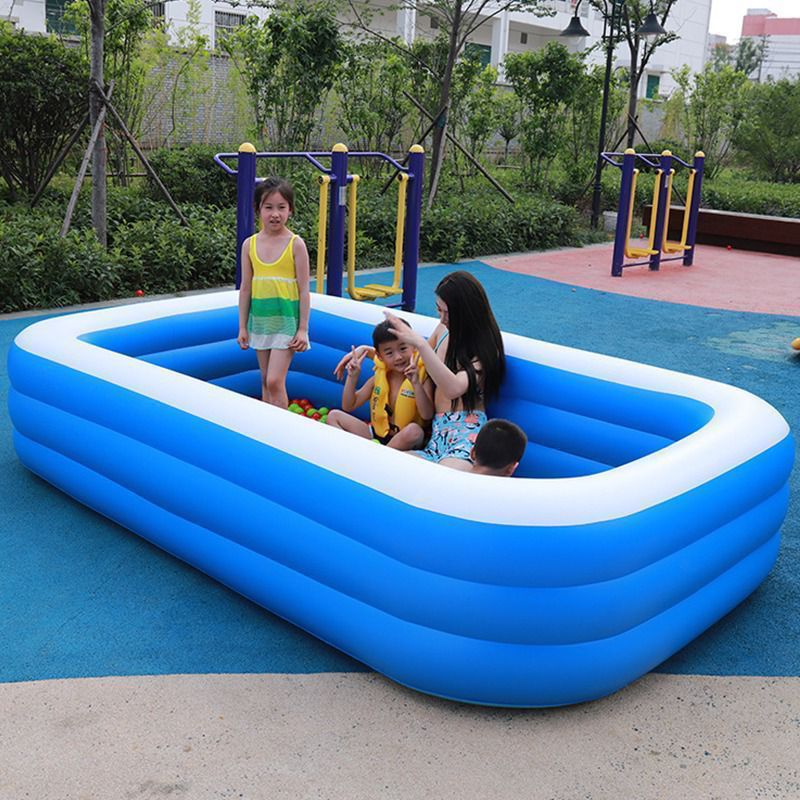 Summer Inflatable Swimming Pool for Kids/Family with Electric Pump