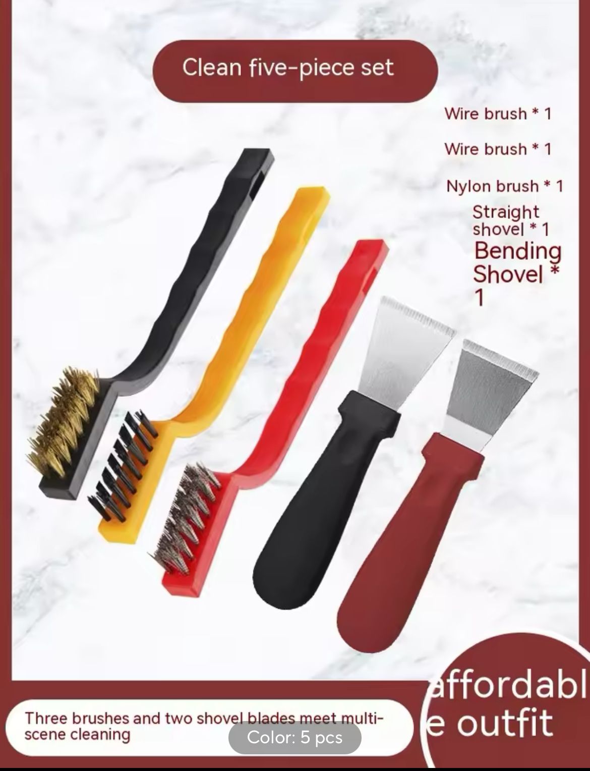 Kitchen Cleaning Brush Set