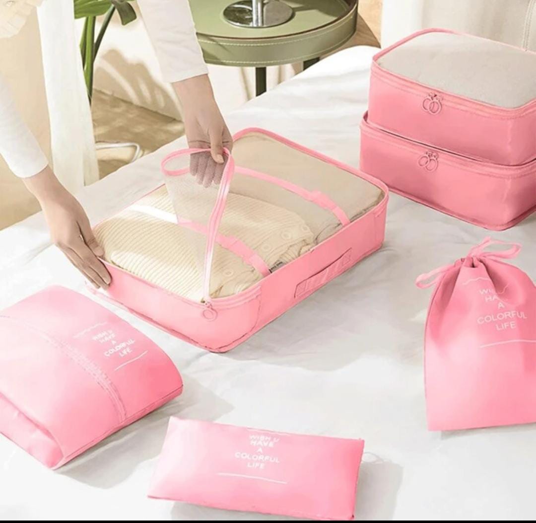 9pcs Luggage Travel Organizers For Suitcase With Toiletry Case