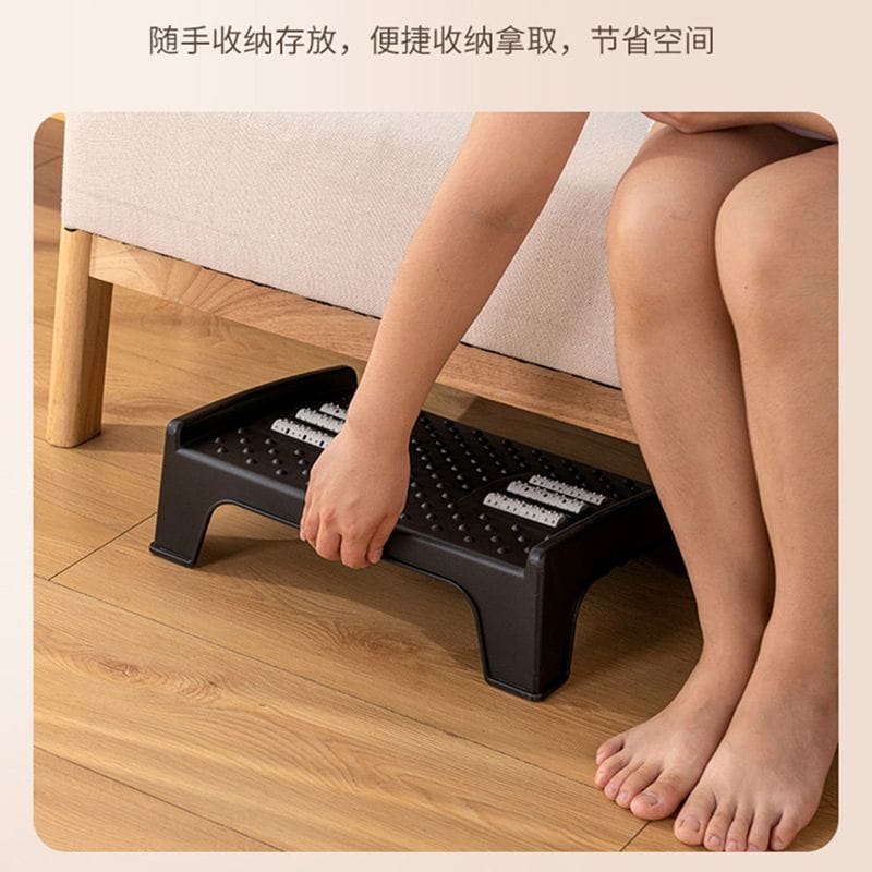 Ergonomic & nonskid foot rest/toilet stool for rest & pain relief