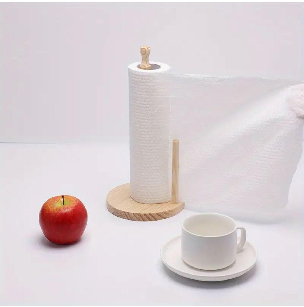 Bamboo Wood Tissue/Kitchen Towel Holder