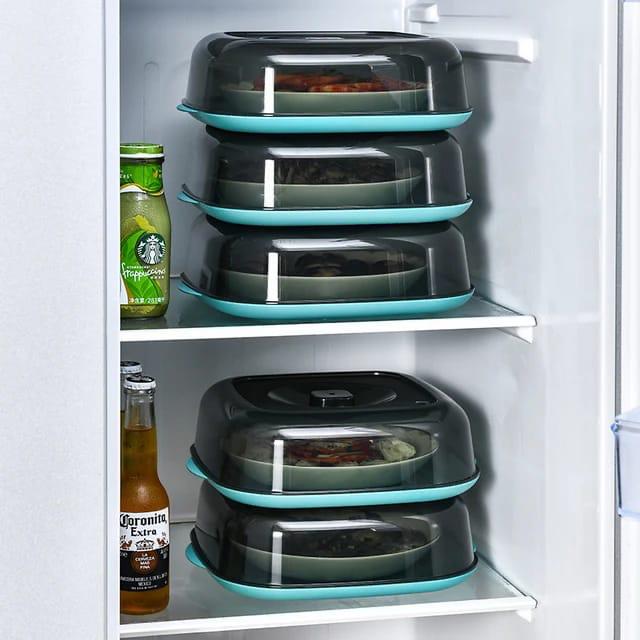 Square Acrylic Clear Food cover with Base Dish