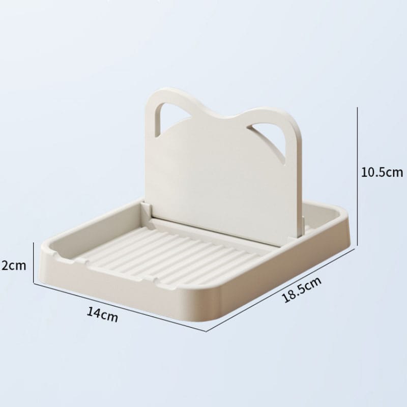Pot lid rack/spoon holder