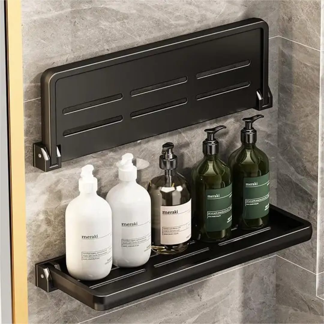 Foldable Shelf Space Saving Shower Rack
