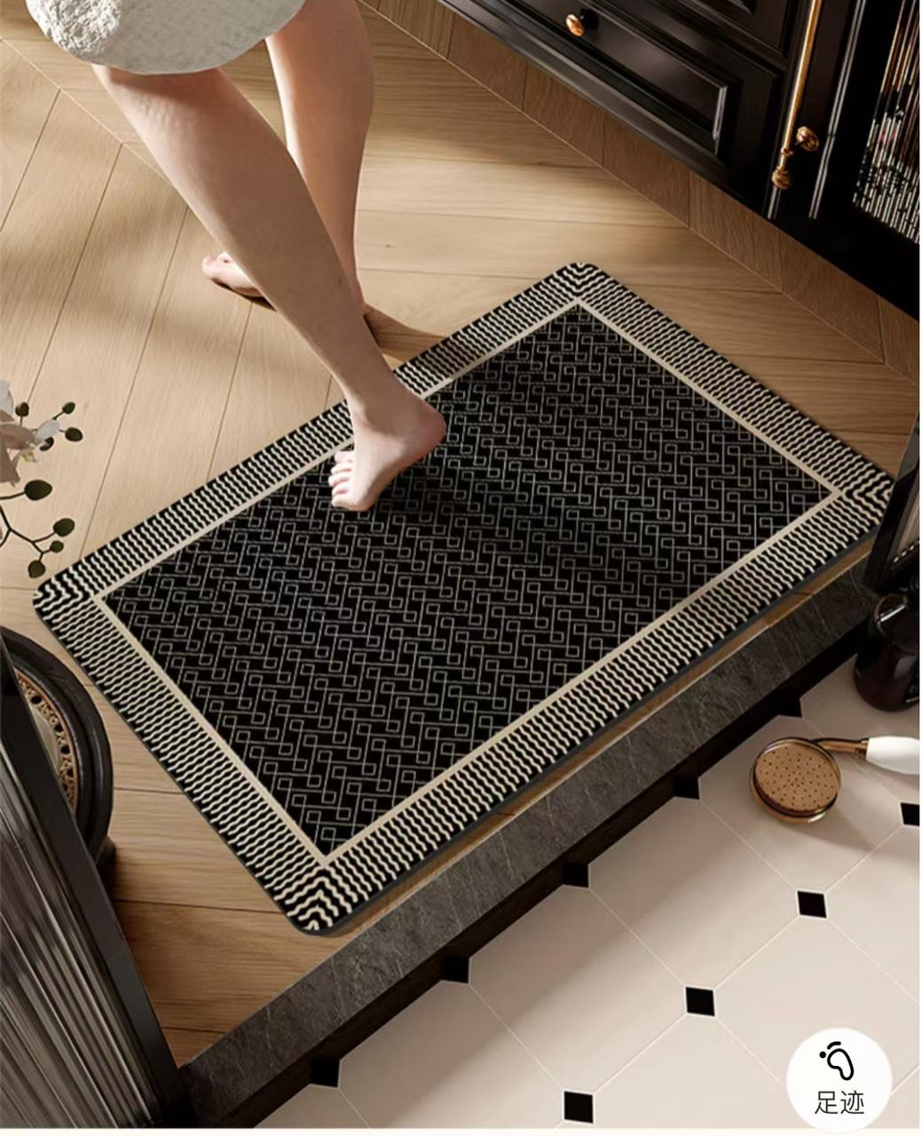 Diatom mud absorbent floor mat