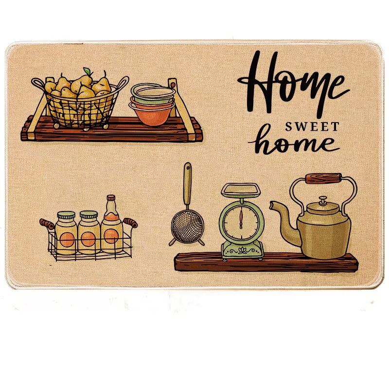 2pcs Set Non Slip Rubber Kitchen Mats