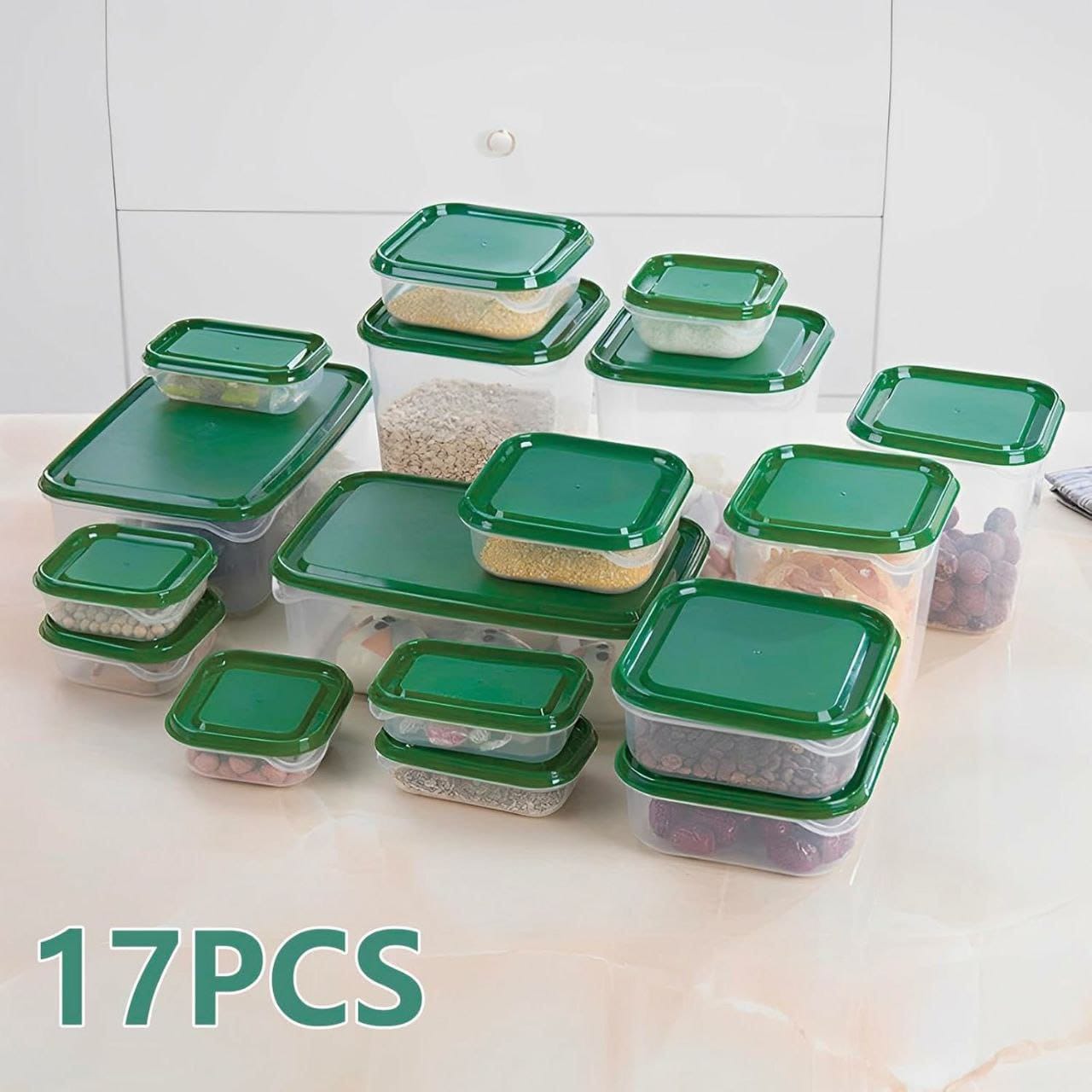 17Pcs Food Storage Boxes with Lids