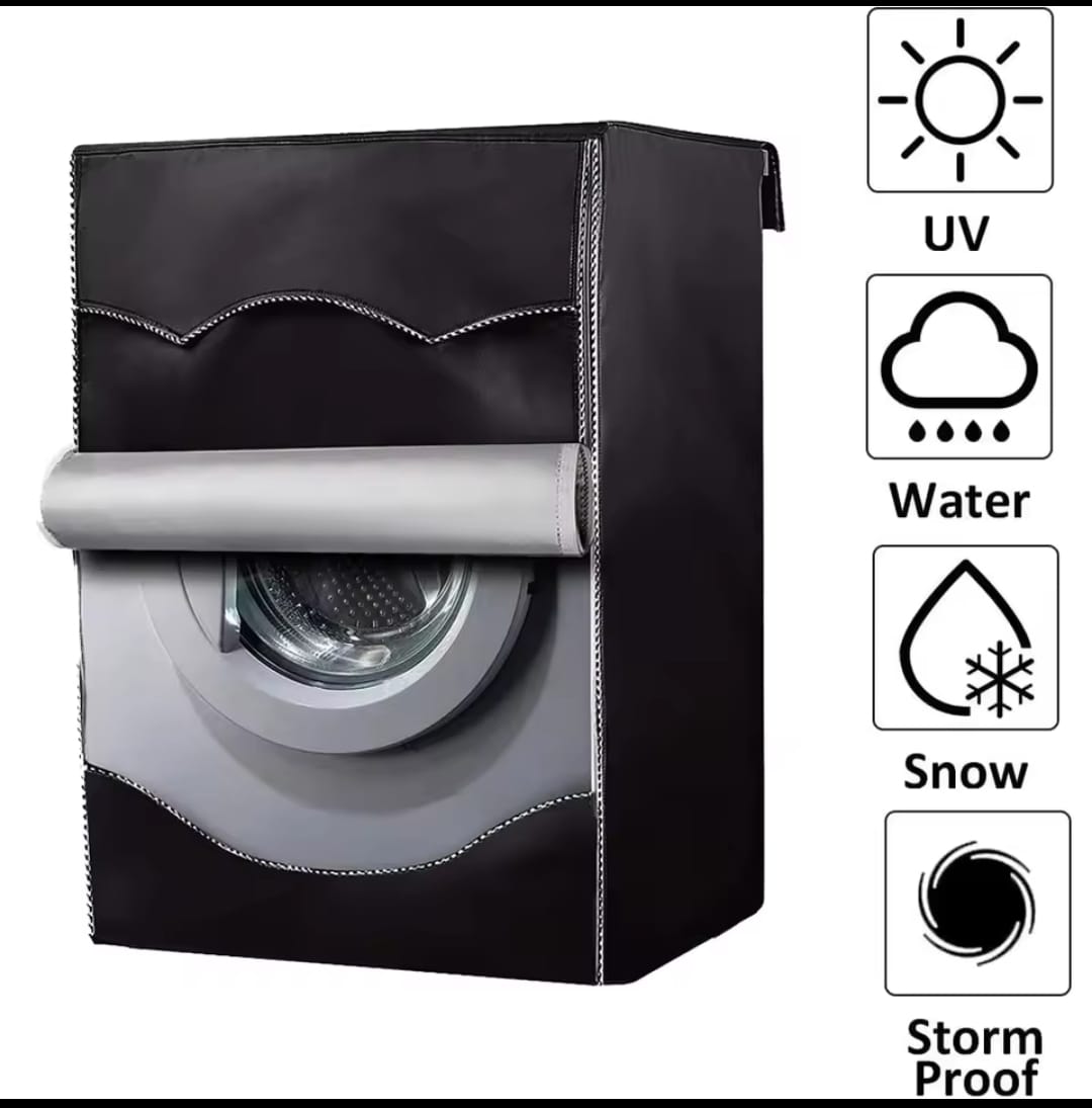 Front load washing machine cover