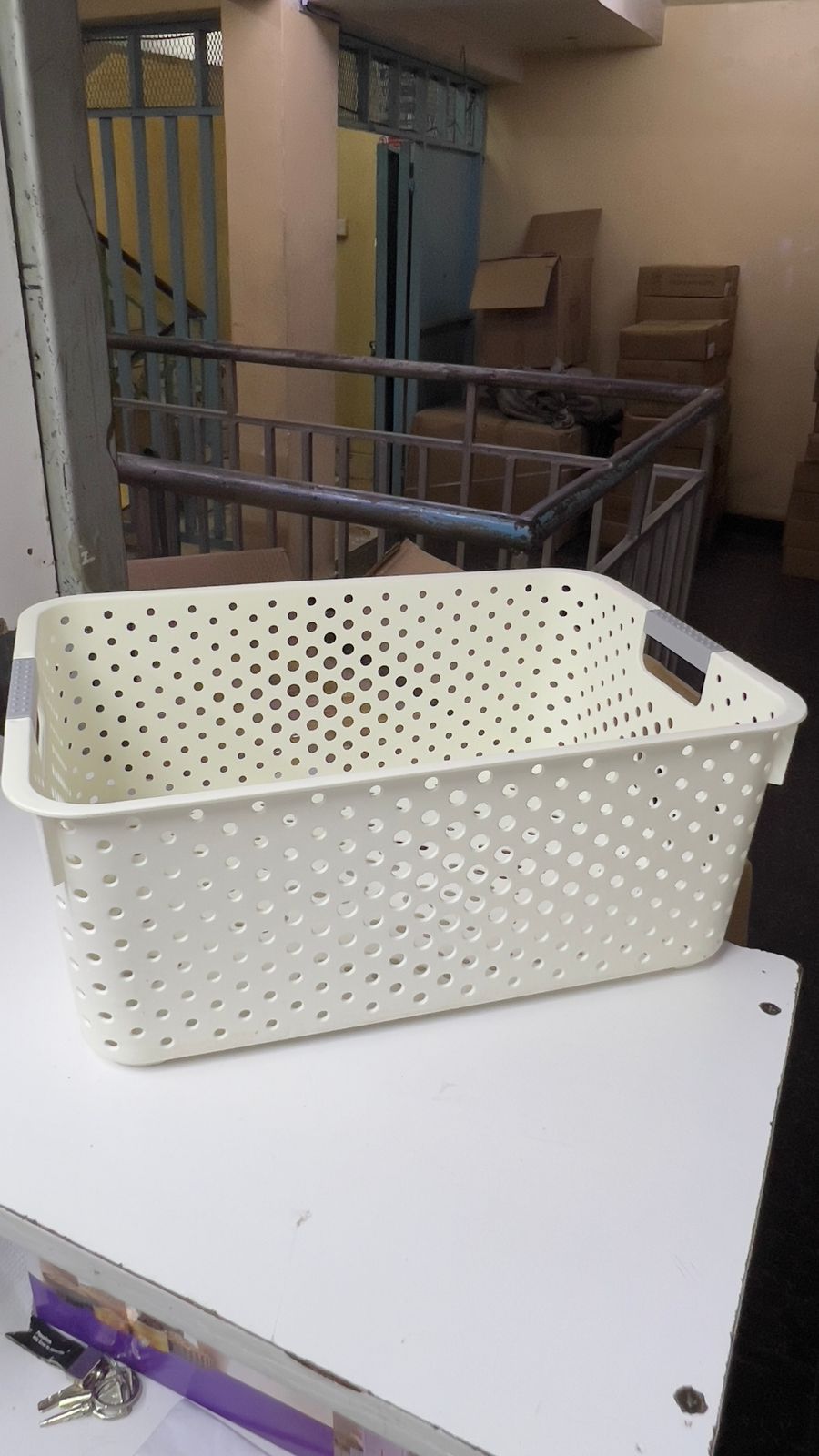 Extra large multipurpose pantry storage baskets/containers with handle